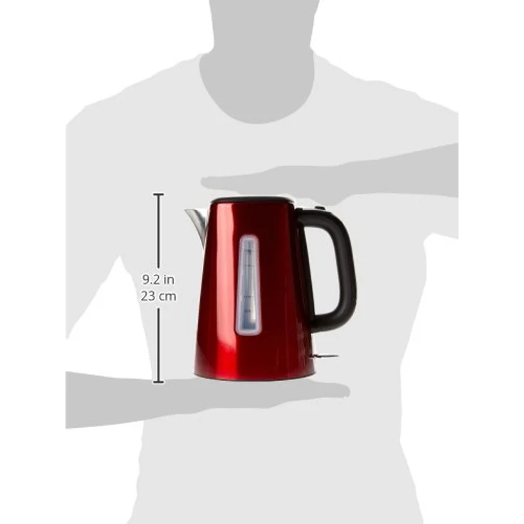 Russell Hobbs Wasserkocher, Luna rot, 1,7l, 2400W, Schnellkochfunktion, optimierte Ausgusstülle, Kalkfilter, Wasserstandsanzeige mit Füllmengenmarkierung, Teekocher 23210-70 – Bild 3