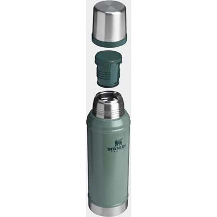 Stanley Classic Legendary Thermoskanne 0.94L, Edelstahl Isolierflasche – Hält 24 Stunden heiß oder kalt, BPA-frei, spülmaschinenfest, Deckel als Becher, Hammertone Green – Bild 3