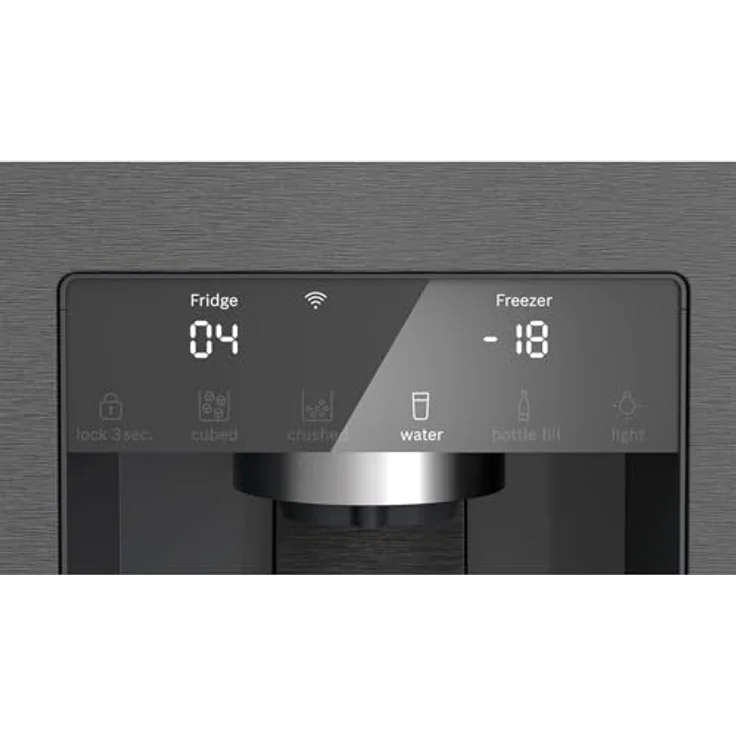 Bosch KFI96AXEA, Side-by-Side Kühl-Gefrier-Kombination, 183 x 90.5 cm, gebürsteter schwarzer Stahl, VitaFresh <0°C> – Bild 3