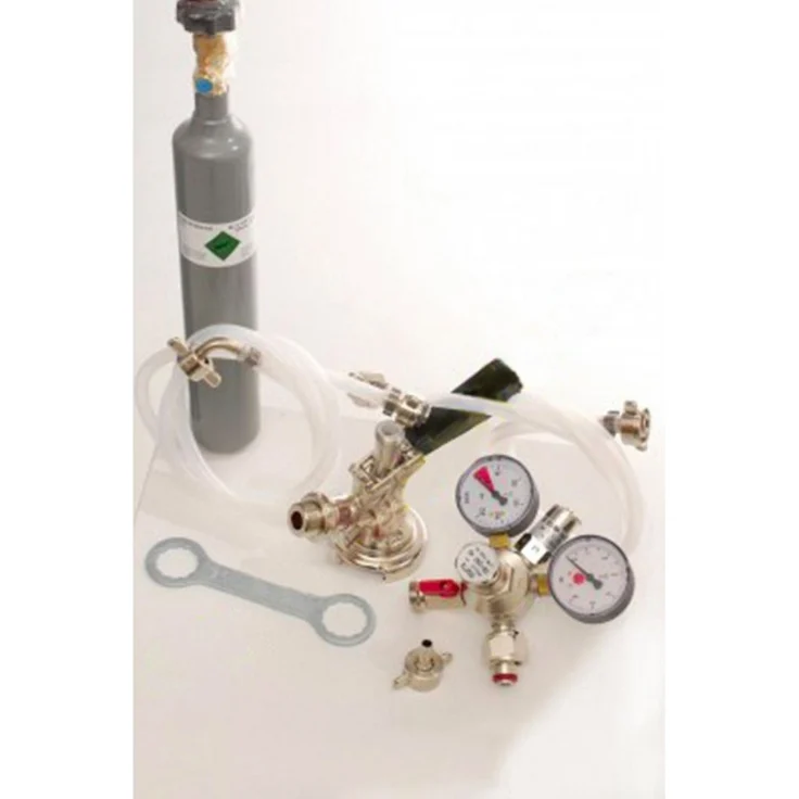 ich-zapfe Bierzapfanlage Zubehörpaket 1, 5L Profi Adapter, 7mm Bierschlauch, 0,5 kg CO2 Flasche