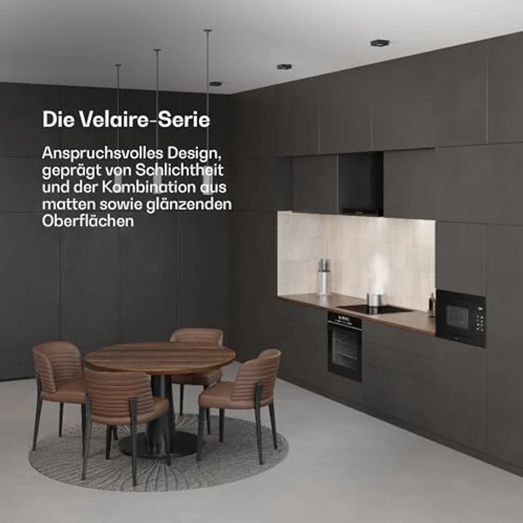 Klarstein Einbau Mikrowelle mit Grill, 25 l, 1200 W, LED Touch, Schwarz – Bild 3