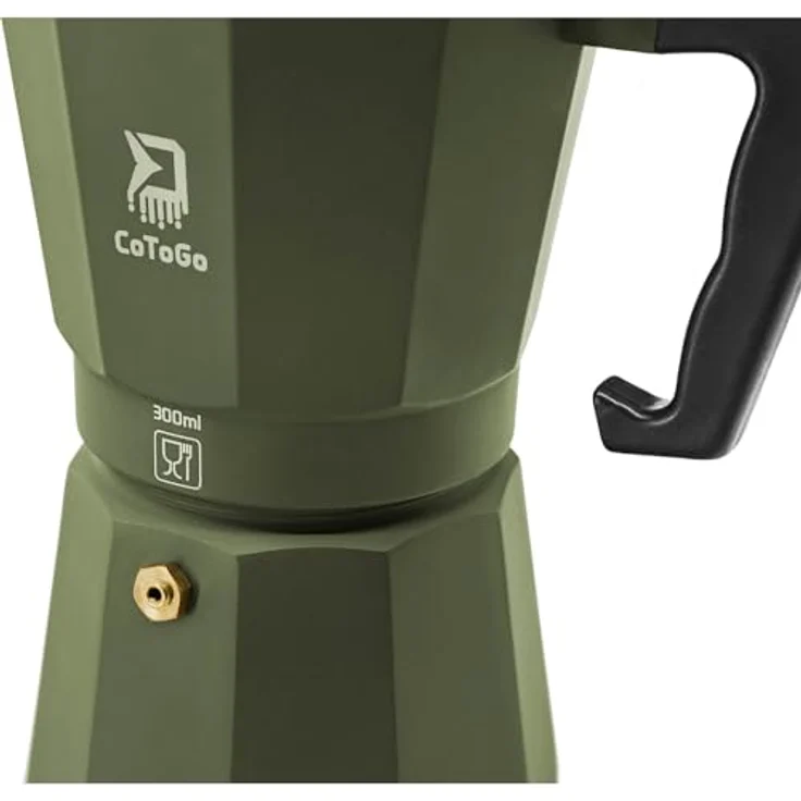 Delphin.sk Espressokocher, 0,3l Kaffeekanne, Robuste Konstruktion, Effiziente Wärmeleitung, Vielseitige Anwendung, Grünes Design – Bild 4