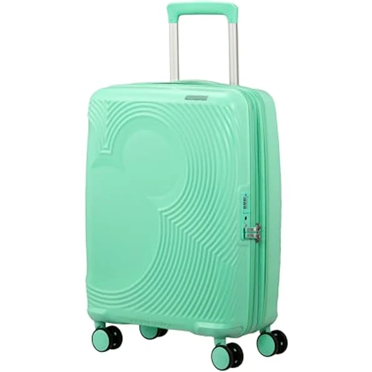 American Tourister Mickey Magic Kabinentrolley 55 cm, 4 Rollen, Dehnfalte, grün, 100% Polypropylen – Bild 1
