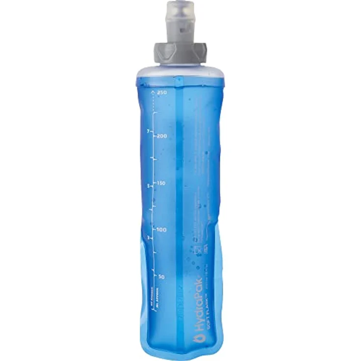 Salomon SOFT FLASK 250ml/8oz, klare blaue Trinkflasche aus Kunststoff – Bild 2