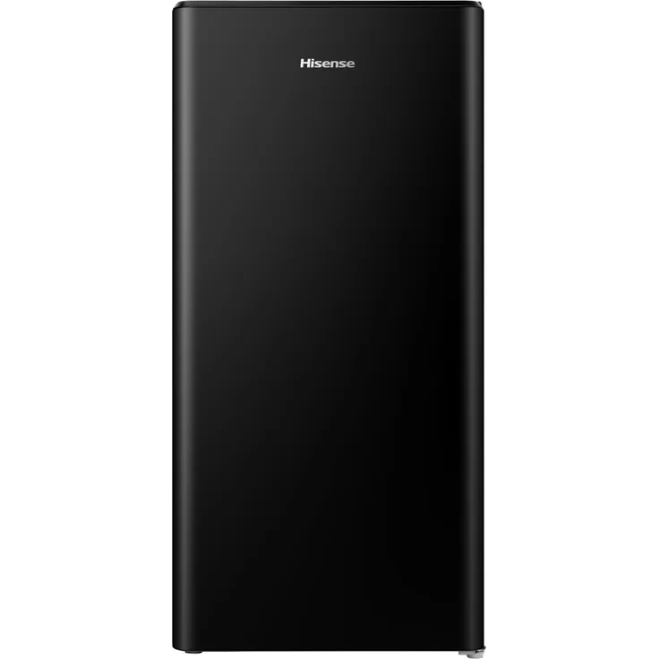 Hisense RR198D4ABE Kühlschrank mit Gefrierfach, freistehend, 151 l, Energieeffizienzklasse E, schwarz, LED-Beleuchtung, leiser Betrieb mit 36 dB
