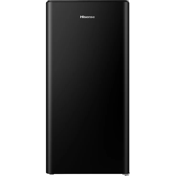 Hisense RR198D4ABE Kühlschrank mit Gefrierfach, freistehend, 151 l, Energieeffizienzklasse E, schwarz, LED-Beleuchtung, leiser Betrieb mit 36 dB