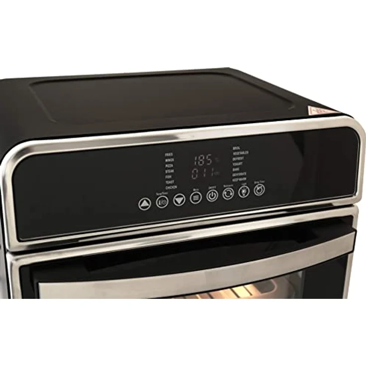Deski Minibackofen, Standgerät, Garraum 15 l, Leistung 1600 W, Abmessungen in cm 33 x 35 x 34 schwarz, edelstahl – Bild 8