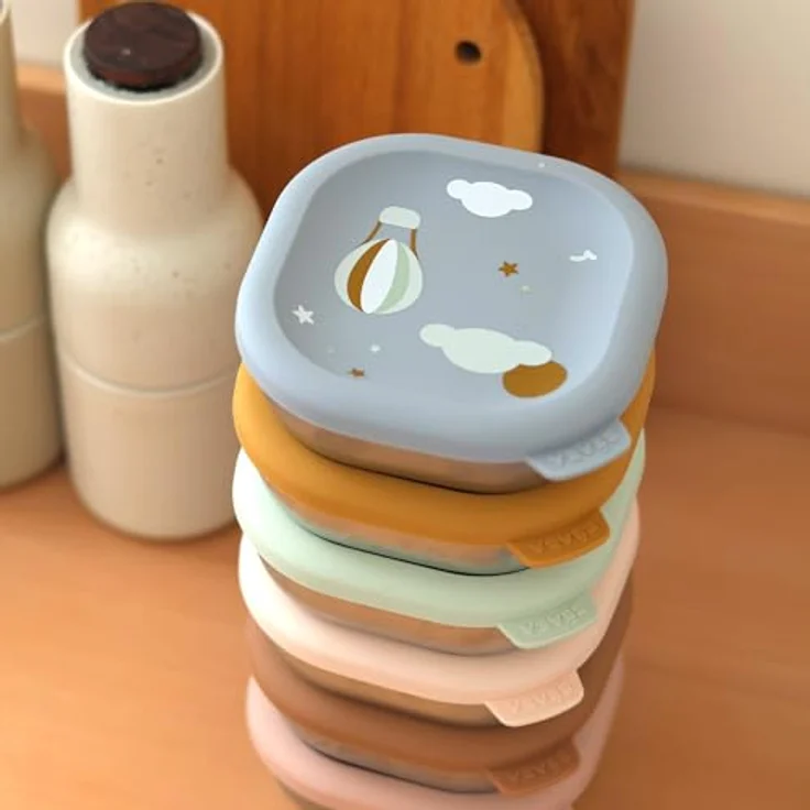 BÉABA, 3er-Set Edelstahlbehälter für Babys,Pürees und Snacks, auslaufsicher, bruchsicher, mikrowellen- & gefriergeeignet, BPA-frei, geruchsneutral, langlebige Aufbewahrungsdosen, 250 ml, Adventure – Bild 9