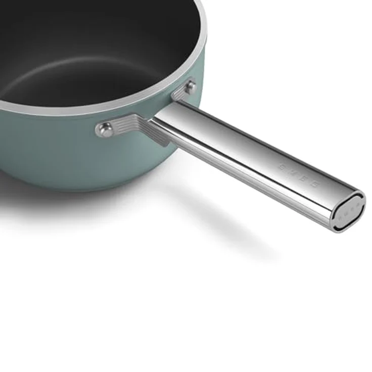 Smeg SPF2012EGM Kochtopf, 20 cm, Keramik mit Edelstahlgriff, ofenfest bis 250 °C, smaragdgrün – Bild 5