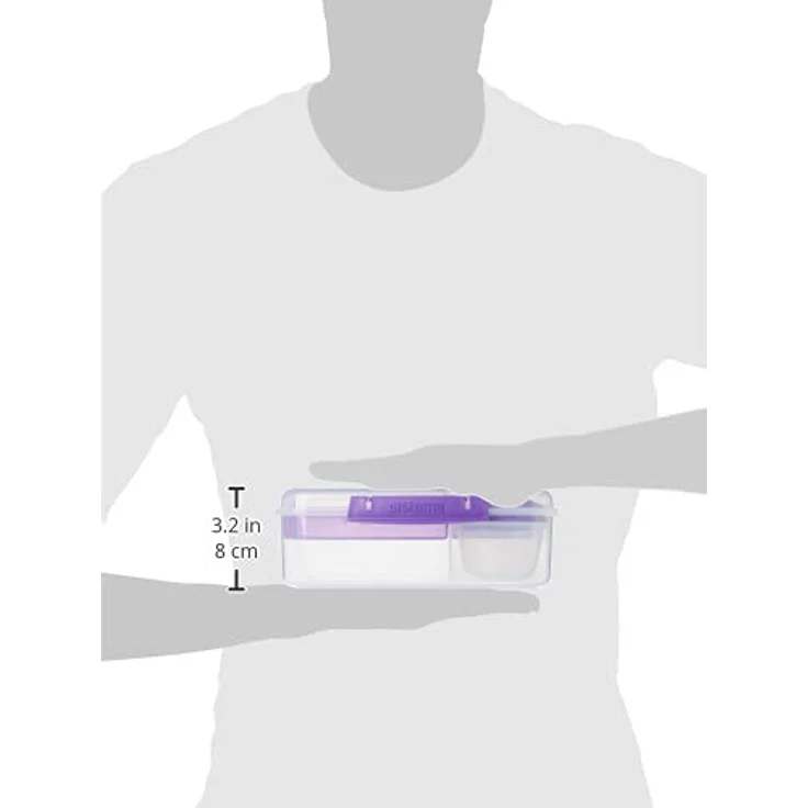 Sistema Bento Lunchbox to Go mit Fruit-Joghurt Topf, mehrfarbig, 1,65 Liter (sortiert) – Bild 5