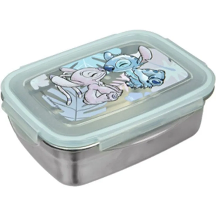 Lilo & Stitch Lunchbox Brotdose mit Gummidichtung aus Edelstahl - 550 ml Fassungsvermögen