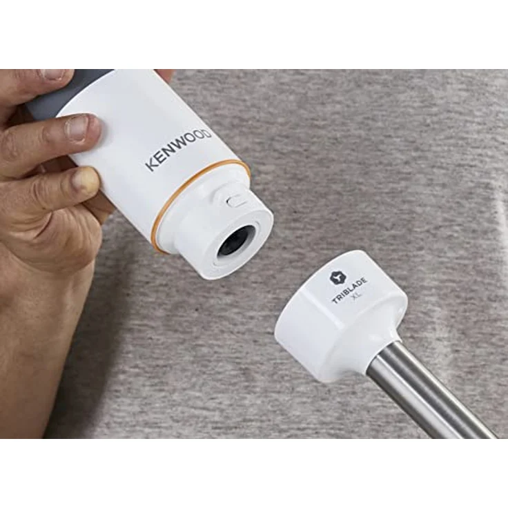 Kenwood HBM40.002 WH Stabmixer triblade XL, 800W, 2 Geschwindigkeiten, Kunststoff, weiß-grau – Bild 4