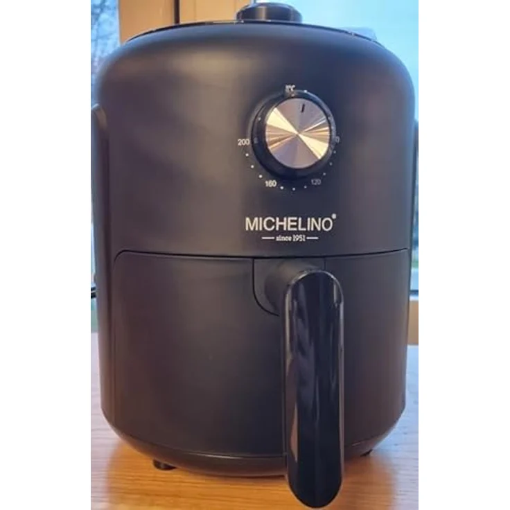 Michelino Heißluftfritteuse MICHELINO Effiziente Heißluftfritteuse 2,6 Liter 1000W, Antihaftbeschichtung, Drehknopfsteuerung – Bild 2