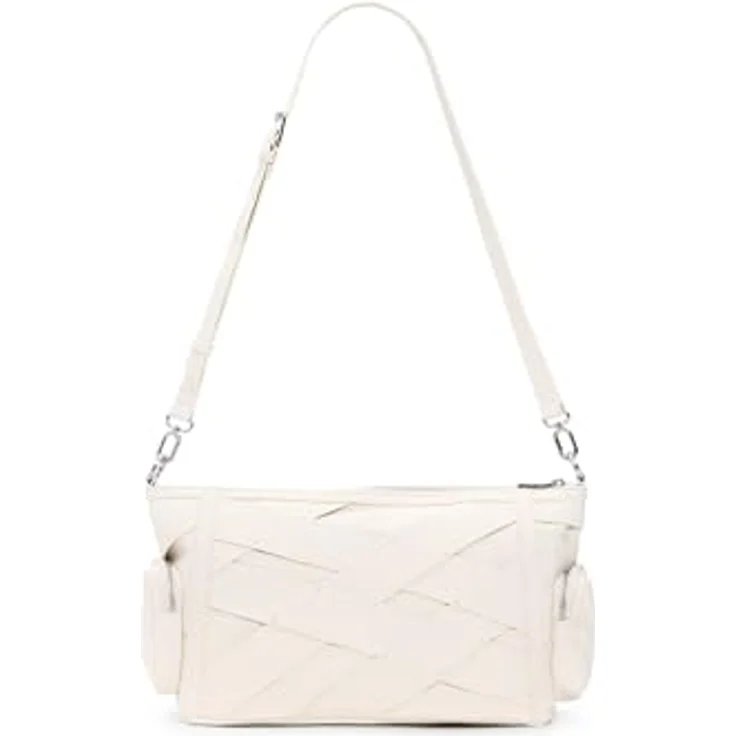 Desigual Cromo Schultertasche, 30 cm, beige, 100% Polyurethan, praktische Henkeltasche – Bild 2