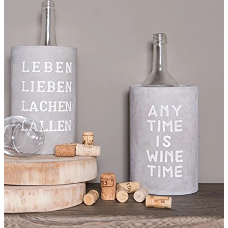 Vino Beton Weinkühler Leben Lieben Lachen Lallen - Räder Design – Bild 3