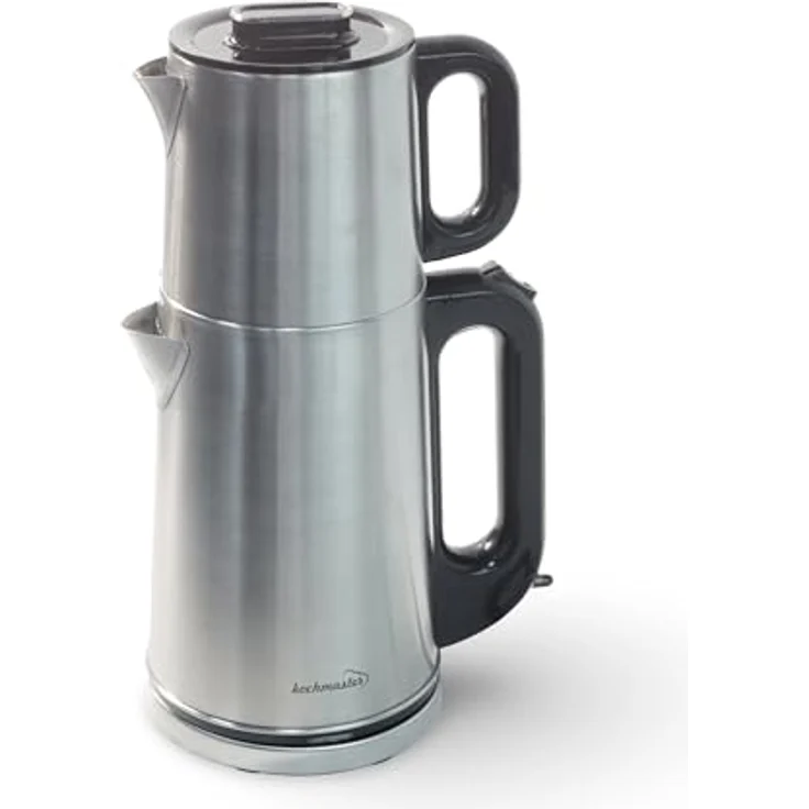 Kochmaster Dem Efendi Teemaschine, Eleganter Traditioneller Teekocher, Elektrische Teemaschine, Edelstahlfinish – Bild 4