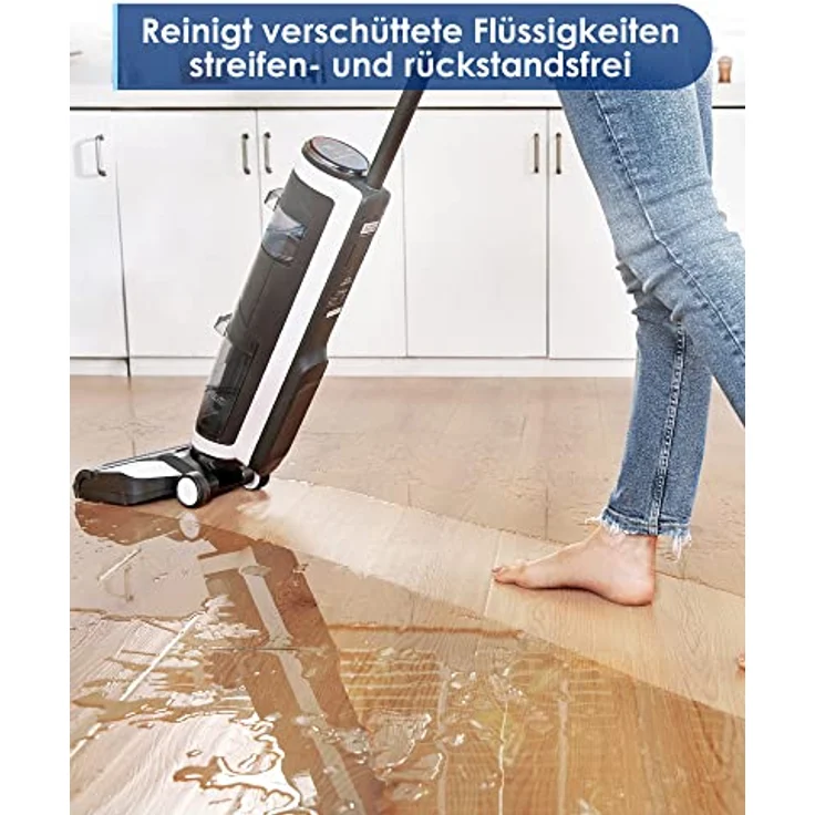 Tineco intelligenter Nass- und Trockensauger Waschsauger 3in1 Bodenreiniger Floor One S3 leichte Bauform optimierte Saugleistung und Wasserdurchfluss zum Reinigen harter Böden – Bild 4
