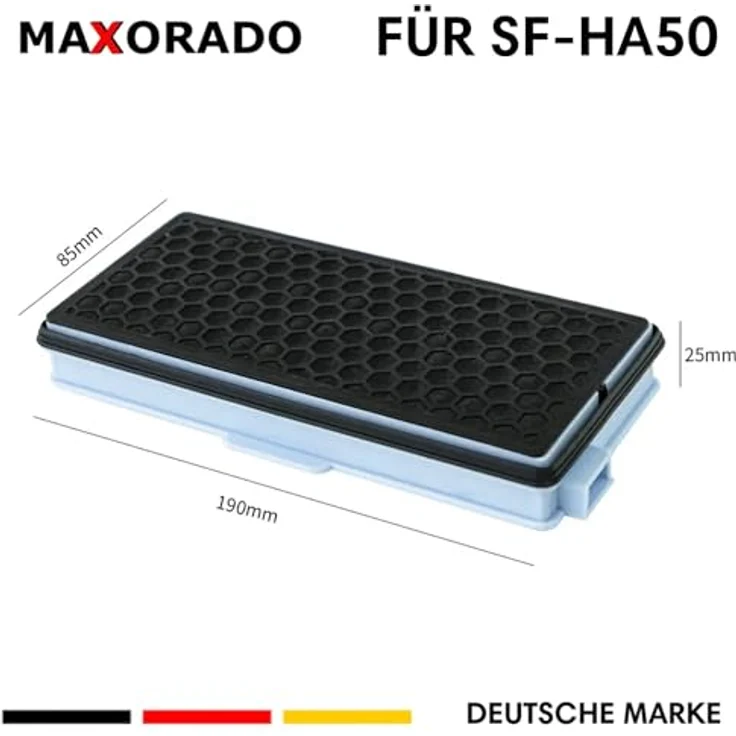 Maxorado HEPA-Filter für Miele Staubsauger, Anti-Allergen mit Aktivkohle, kompatibel mit S8, C2, C3, inkl. SF-AH-50, SF-HA-50 – Bild 5