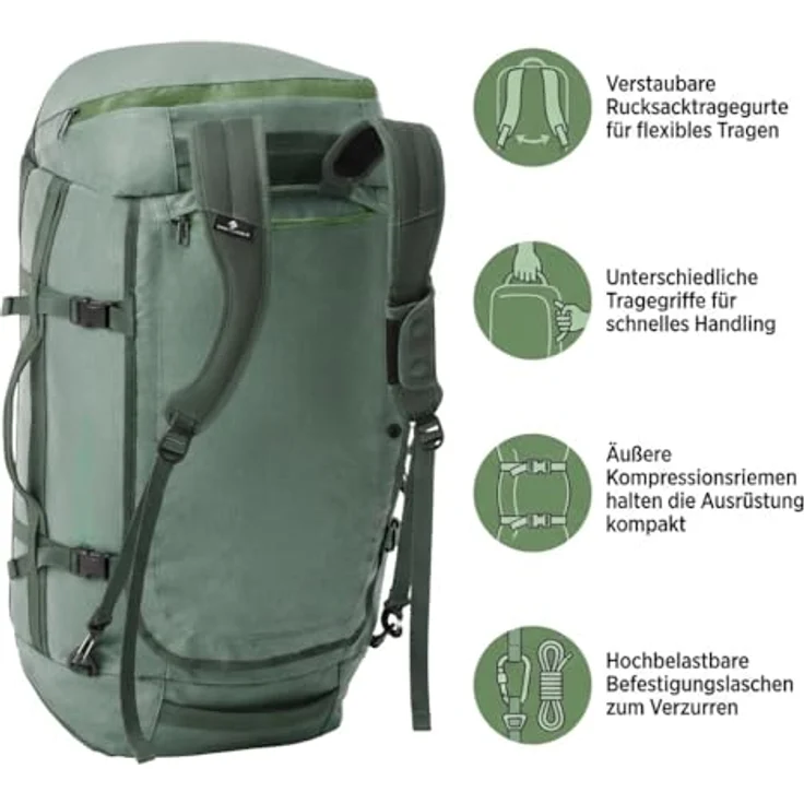 Eagle Creek Cargo Hauler Reisetasche 73 cm, grün, 100% Polyester, 73 x 37 x 32 cm – Bild 2