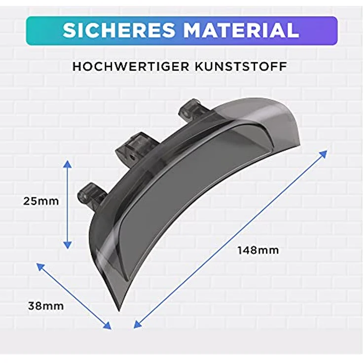 VIOKS Türgriff Ersatz für Candy Hoover 43011740, passgenauer Bullaugengriff für Waschmaschinen CSW586DS C1472D3S CSW485DS47, einfach montierbar, hochwertige Materialien – Bild 3