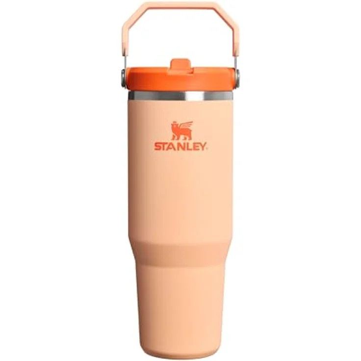 STANLEY 1913 Flip Straw Tumbler 0.89L, Trinkflasche mit 12 Stunden Kühlzeit, orange Sherbet – Bild 1