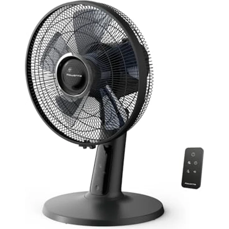 Rowenta Turbo Silence Extreme+ Tischventilator VU2750F0, 32 dB(A), 5 Geschwindigkeiten, 2 Modi, 120° Oszillation, Fernbedienung, 8h Timer, leistungsstarker Luftstrom bis 7,5 m – Bild 1