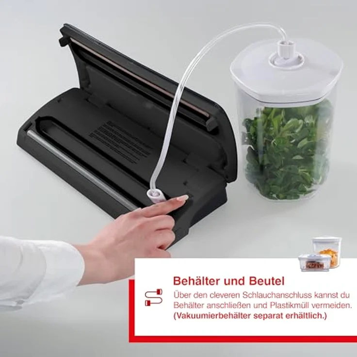 Solis Vakuumiergerät, Für trockene, feuchte und empfindliche Lebensmittel, Metal, EasyVac Pro – Bild 5