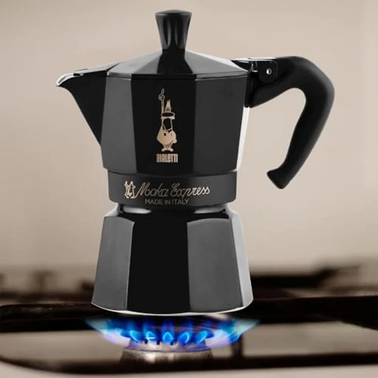 Bialetti MOKA Espressokocher Set schwarz 6Cups+2Mugs – Bild 7