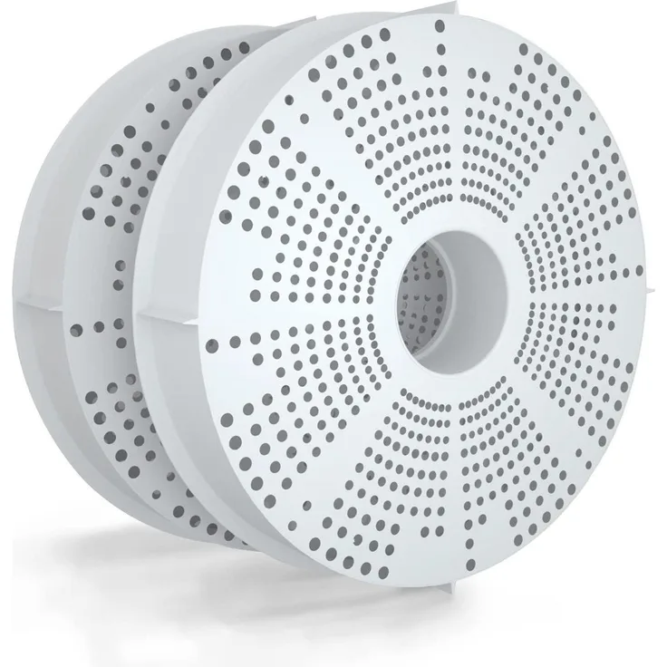 Ersatzfilter für Trinkbrunnen 2er-Pack, Ø 14 cm, Premium-Qualität mit dreifacher Wirkung, für Katzen-Blumenbrunnen und Edelstahl-Trinkbrunnen