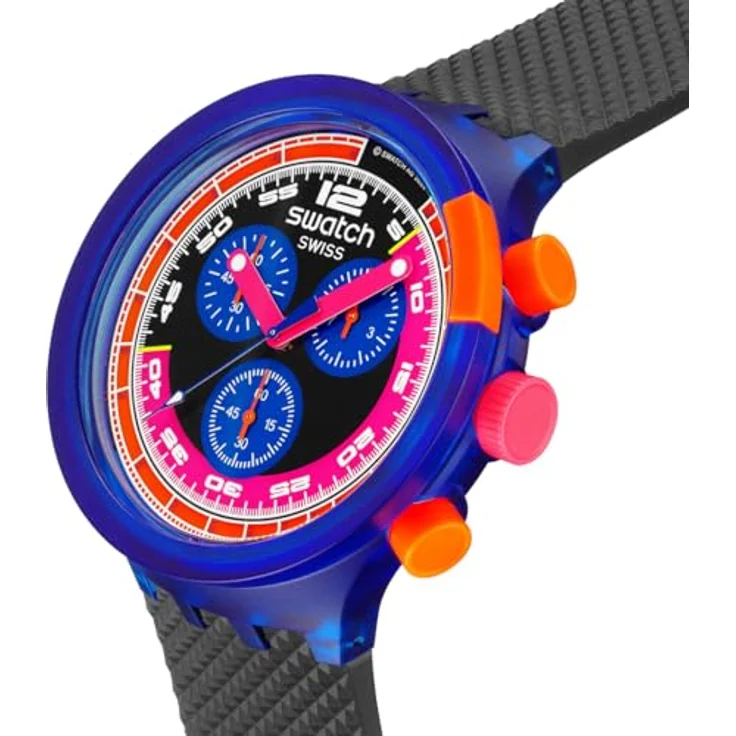 Swatch Montre NEON Party to The MAX, Armbanduhr mit Kunststoffgehäuse, wasserdicht, 3 ATM – Bild 4