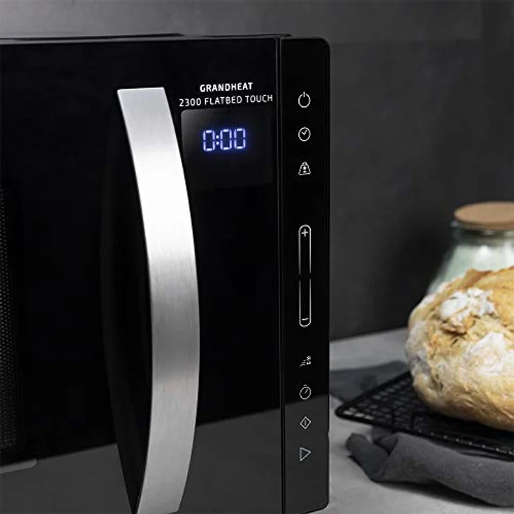 Cecotec GrandHeat 2300 Flatbed Touch Mikrowelle, Standgerät, schwarz, 800 Watt, 23 Liter Garraum, Keramik-Emaille, 8 Automatik-Programme, ohne Drehteller, V1705095 – Bild 5