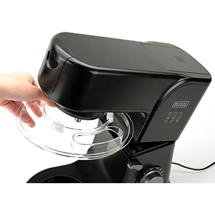 Black+Decker ES9130080B BXKM1001E Küchenmaschine, Stainless Steel, Schwarz – Bild 3