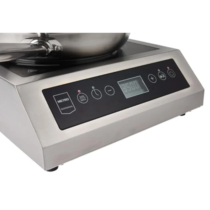 METRO Professional GIC3135 Induktionskochfeld, 3500 W, Edelstahl/Glaskeramik mit Überhitzungsschutz und abnehmbarem Fettfiltersystem, silber – Bild 4