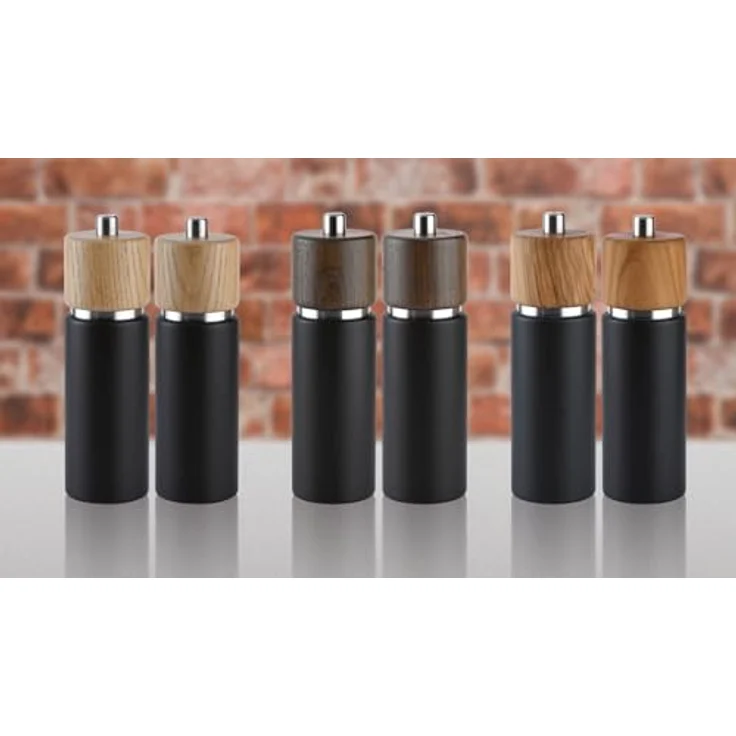 Zassenhaus Salzmühle HANNOVER , Buchenholz , Mahlgrad einstellbar fein bis grob , Zassenhaus Keramikmahlwerk Made in Germany , Manuelle Salzmühle , Bereits vorbefüllt , Kopf aus Eichenholz – Bild 2