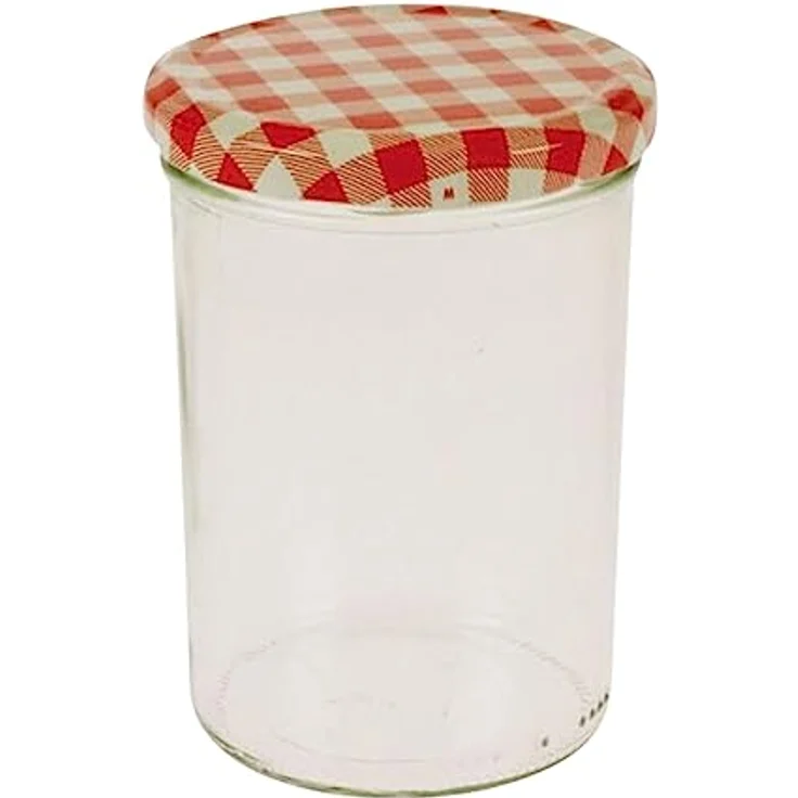 Viva Haushaltswaren 6 x großes Marmeladenglas - Einmachglas 440 ml mit Deckel, Twist-off Gläser Set in Sturzform -als Einweckgläser, Vorratsdosen etc. verwendbar inkl. Beschriftungsetiketten – Bild 3