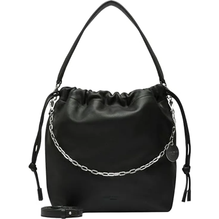 Liebeskind Lya Shopper Tasche, 100% Leder, 43 cm x 16 cm x 32 cm, schwarz