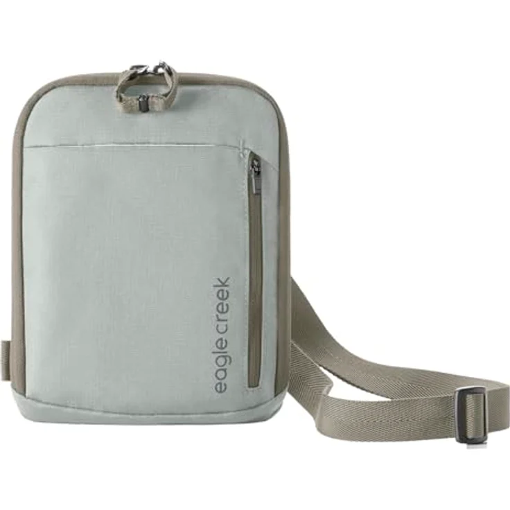 Eagle Creek Stash RFID Crossbody Bag, leicht und wasserabweisend, Storm Grey mit verstellbarem Gurt und mehreren Reißverschlussfächern – Bild 1