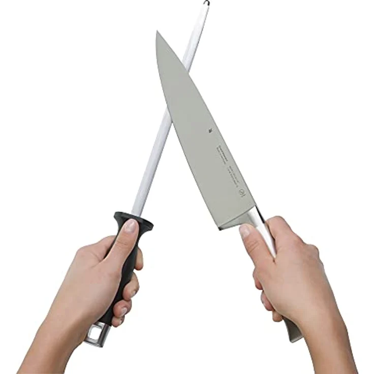 WMF Wetzstahl 36 cm, Messerschleifer, Wetzstab für Messer schleifen, Kunststoffgriff, Stahllänge 23 cm – Bild 4