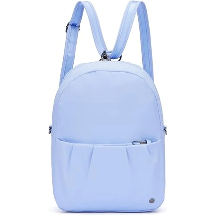 Pacsafe Citysafe CX City Rucksack, 34 cm, RFID Schutz, 100% Nylon, blau – Bild 2