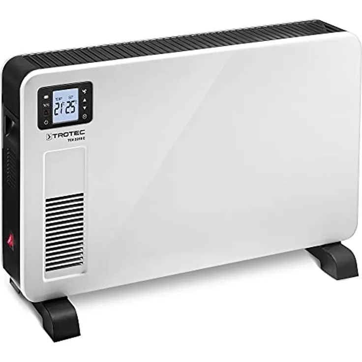 TROTEC Konvektor TCH 2310 E Heizgerät Heizlüfter Elektroheizer 3 Heizstufen 1.000 W / 1.300 W / 2.300 W Frostwächter-Funktion stufenlose Thermosteuerung Stabiler Stand durch große Stellfüße