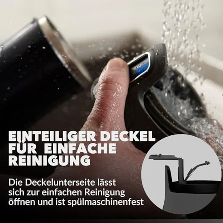 Contigo Thermobecher West Loop Autoseal, Edelstahl Isolierbecher, Reisebecher, Kaffebecher To Go, 100% dicht, auslaufsicher, hält bis zu 5h heiß,12h kalt, 470 ml – Bild 6
