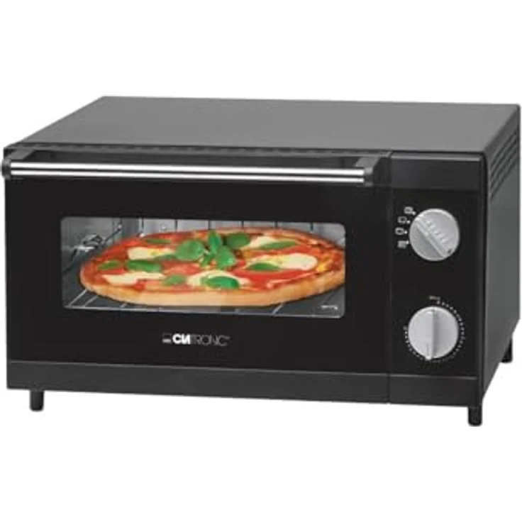 Clatronic Multi-Pizza-Ofen MPO 3520, Ober- und Unterhitze im Kombibetrieb möglich, 12 Liter Backraum, schwarz – Bild 2