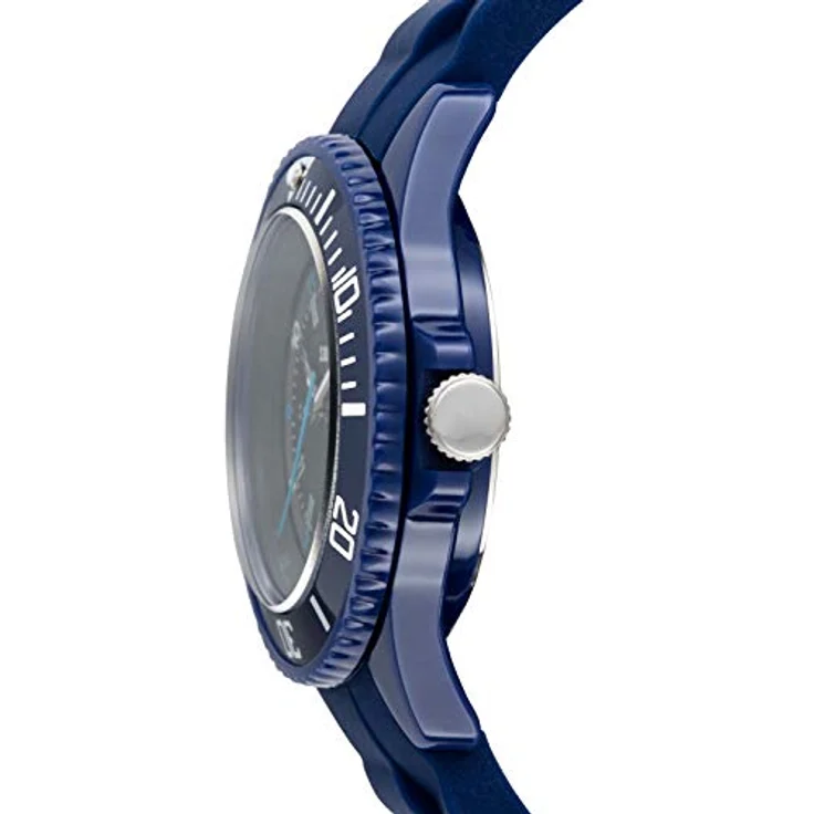 s.Oliver Kinderuhr, analoge Armbanduhr mit Quarzwerk, 38 mm, blaues Kunststoffgehäuse, Silikonband, 5 ATM wasserdicht, kratzfest – Bild 4