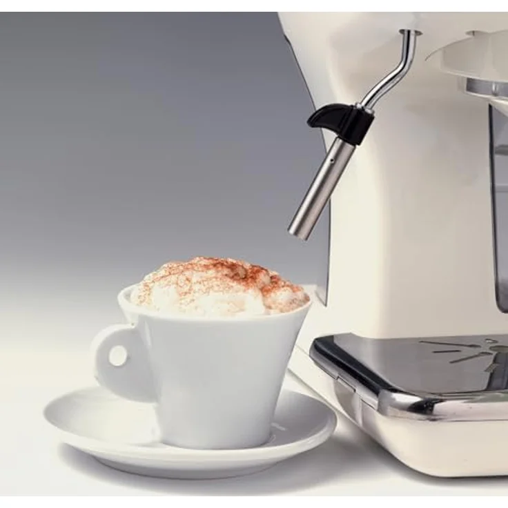 Ariete 1389 00M138915AR0 Siebträger-Espressomaschine Vintage mit Milchaufschäumdüse, 900 W, hellblau, Kunststoff – Bild 5