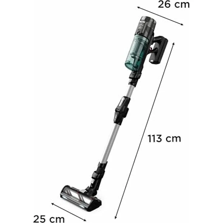 Rowenta X-Force Flex 13.60 RH9A32W, 2-in-1-Stabstaubsauger mit Lithium-Ionen-Akku, LED-Lichtern und Zyklon-Technologie, Weiß – Bild 10