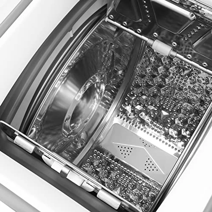 Midea MF100T70B-12A Toplader Waschmaschine 7kg / AquaStop/Starzeitvorwahl/Trommelreinigung/XL Türöffnung/Soft Opener – Bild 4