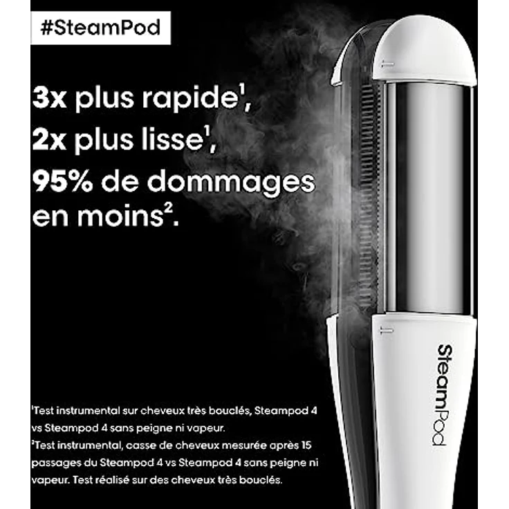 L'Oréal Professionnel Steampod 4 | Professionelles Glätteisen mit patentierte Dampftechnologie für alle Haartypen, inklusive Etui und 3 Kämme – Bild 2