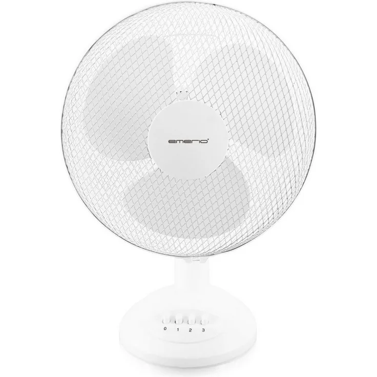 Emerio Tischventilator Ø 30cm, 35 Watt mit oszillierender Luftzirkulation, weiß