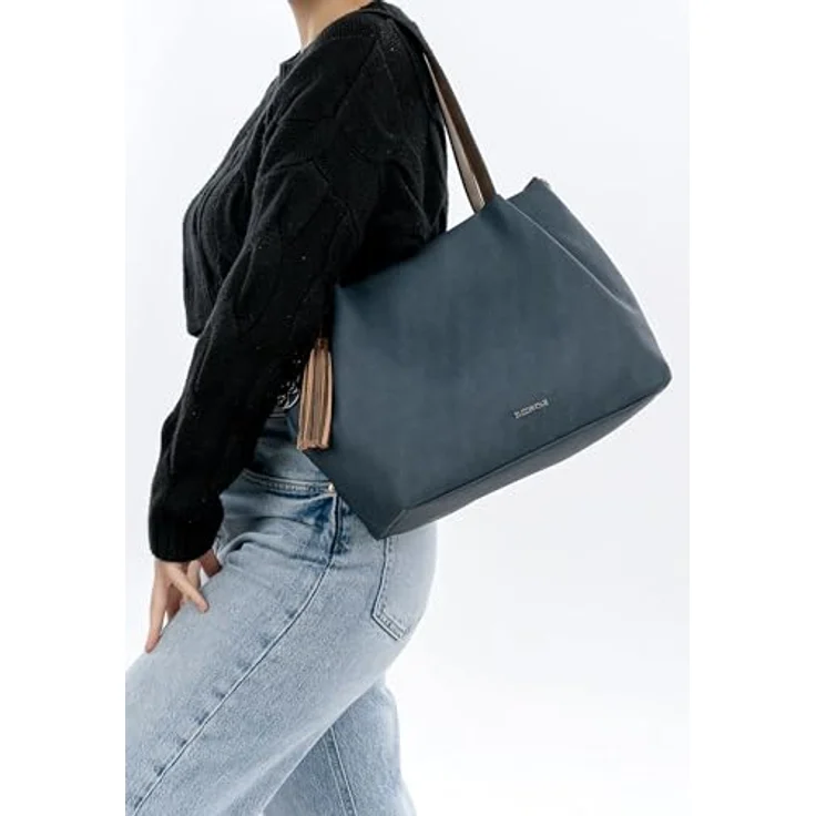 EMILY & NOAH Shopper Elke Bag in Bag (1-tlg) - 2-in-1 Design, Herausnehmbare Tasche, schwarz – Bild 4