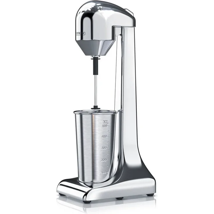 Arendo Standmixer, 100 W, Drink Mixer, Getränkemixer, Shaker, 500 ml Becher, 22.000 U/min, chrom-metallic